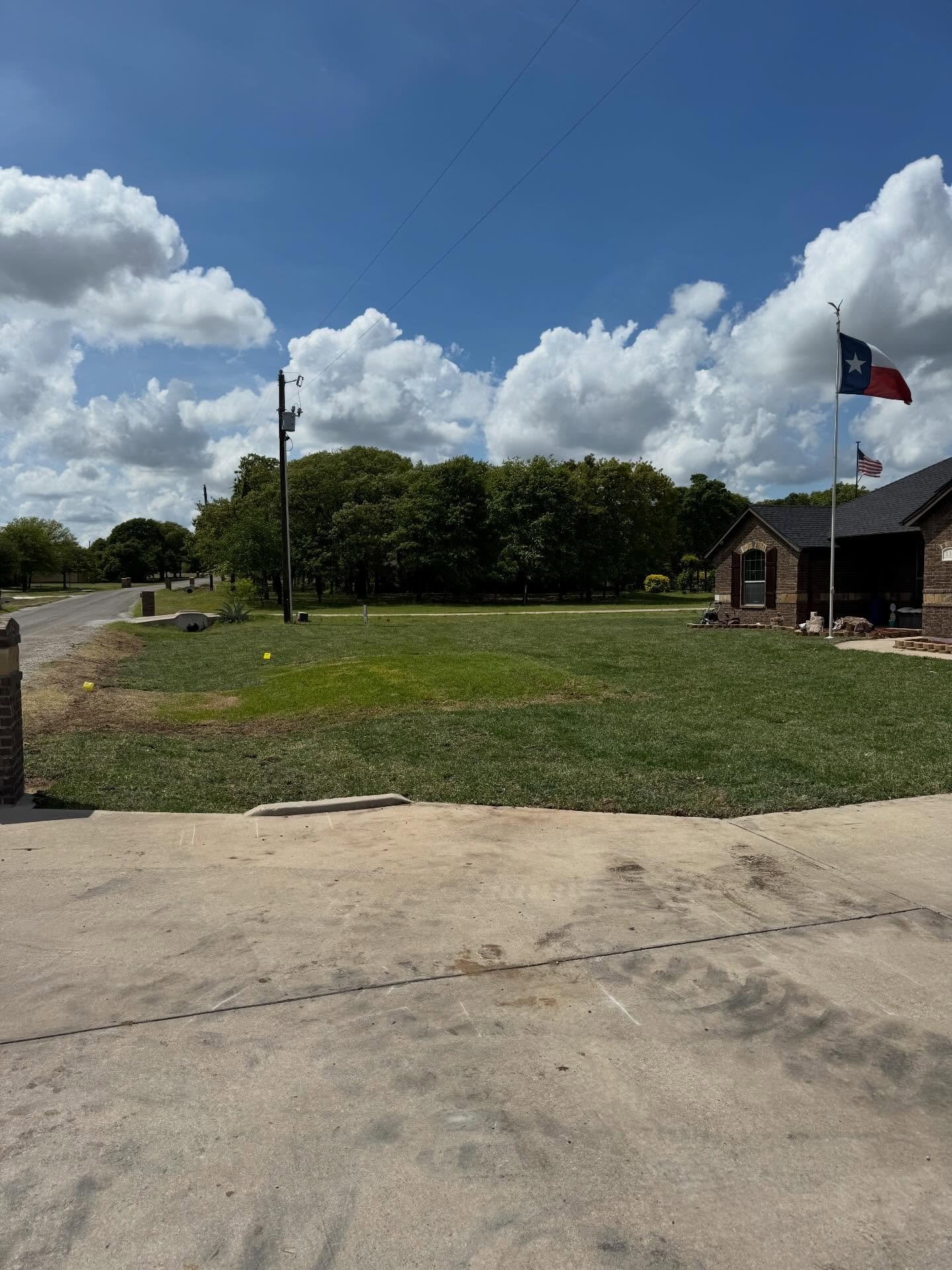 A ranch property with fresh sod and irrigation, a real J&S project